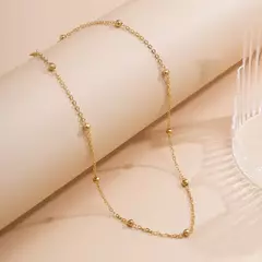 Colar de bolinhas prata delicado - Jenna | Loja-online de acessórios e semijoias