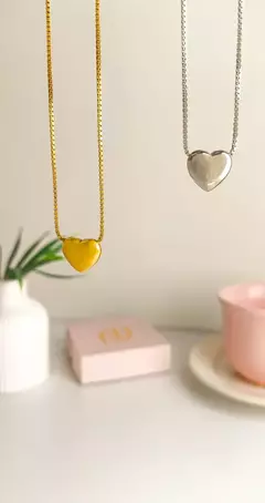 COLAR DE CORAÇÃO DOURADO - comprar online
