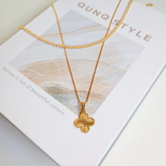 Colar Flor banhado a ouro 18k - comprar online