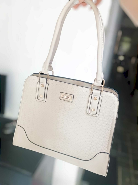 Bolsa Feminina Média Transversal E De Mão Casual Branca - comprar online