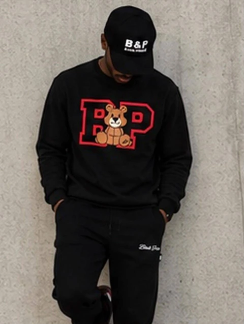 Conjunto Moletom BP Bear Preto