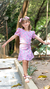 Conjunto Lesie Manga Princesa Lilás na internet