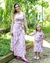 Conjunto Cropeed e saia envelope rosa - Look Tal Mãe Tal Filha