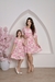 Vestido Luna Manga Bufante Rosa - loja online