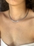 chocker medalhas texturizada prata