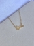 Colar personalizável dourado