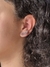 Ear cuff folhas prata