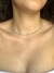 Chocker corrente chapeada prata