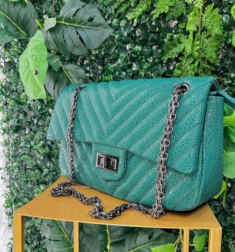 Bolsa tira na cor verde