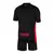 kit infantil Barcelona II 24/25, importmanto, Camisa do Lamine Yamal Barcelona infantil 2025, uniforme infantil Barcelona preto, kit de futebol Barcelona com detalhes em azul e vermelho, roupa de time Barcelona para crianças, camiseta Barcelona II 24/25, 