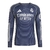 Camisa Real Madrid II 25/26 manga longa importmanto, Camisa torcedor Real Madrid masculina, Camisa Adidas Real Madrid azul, Camisa Real Madrid manga longa 2025, Camisa Real Madrid II detalhes em amarelo, Comprar camisa Real Madrid II online, Camisa de fut