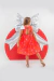 Vestido Infantil Vermelho Laço Branco - Ref 634 - comprar online
