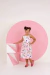 Vestido Infantil Branco Estampado - Ref 447