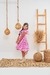 Vestido Infantil Quadriculado Rosa - Ref 854 - comprar online