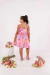 Vestido Infantil Rosa Botões - Ref 584 - comprar online