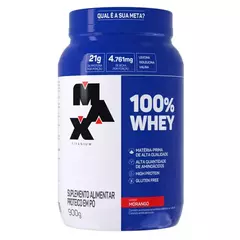 100% Whey Pote 900G - Max Titanium na internet