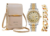 Kit promocional feminino de 1 bolsa para celular 1 relógio e uma pulsera - comprar online