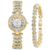 Relógio Britânico De Luxo Diamante + Pulseira De Encanto na internet