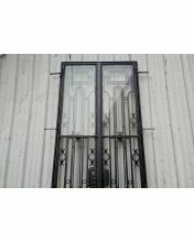 Puerta antigua de hierro forjado art 12740