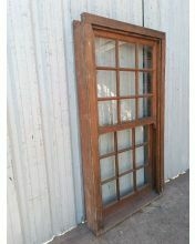 Antigua ventana de madera cedro guillotina 12765