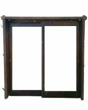 Ventana balcón de madera cedro corrediza 12799