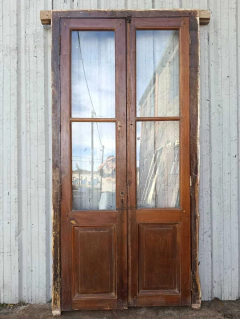 Imagen de Puerta Madera Antigua Cedro Con Marco Cod.13492
