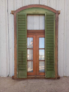Ventana de cedro con celosias Cod.13574 - tienda online