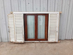 Ventana De Cedro Con Celosías Cod.13627 - tienda online