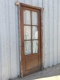 Imagen de Puerta de madera cedro con marco Cod.13664