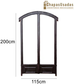 Puerta Antigua De Hierro Con Marco Cod.13704
