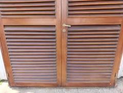 Imagen de Dos puertas de cedro con celosías Cod.13775