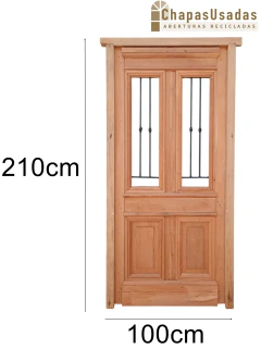 Puerta De Frente De Madera Cedro Cod.13791