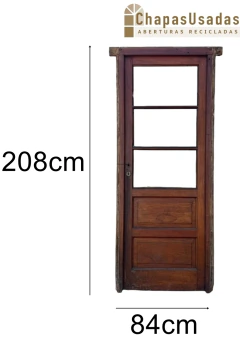Puerta De Madera Cedro Con Postigo Cod.13901