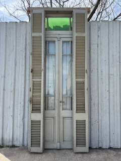 Imagen de Dos puertas de cedro con celosías Cod.13910
