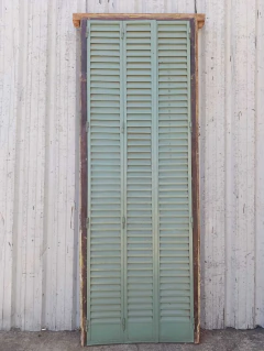 Imagen de Puerta de madera cedro con celosías Cod.13914