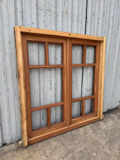 Ventana De Madera Cedro Con Marco Cod.13916 - tienda online