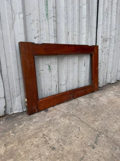 Dos Antiguos Paños Fijos De Cedro Cod.13922 - Aberturas Recicladas