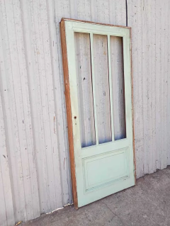 Antigua Puerta Madera Cedro Vidriada Cod.13933 en internet