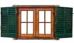 Ventana De Cedro Con Celosías Cod.13983 - comprar online