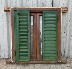 Ventana De Cedro Con Celosías Cod.13984 - tienda online