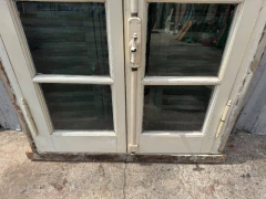Ventana de cedro con celosias Cod.13988 - Aberturas Recicladas