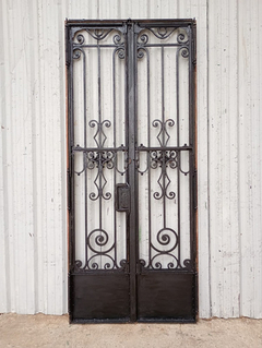 Puerta De Frente De Hierro Forjado Cod.12567 Chapasusadas