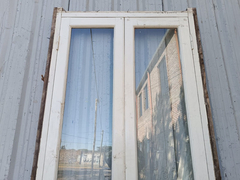 Puerta Balcón De Madera Antigua Cedro Cod.11998 Chapasusadas - Aberturas Recicladas