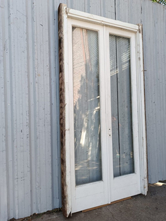 Puerta Balcón De Madera Antigua Cedro Cod.11998 Chapasusadas