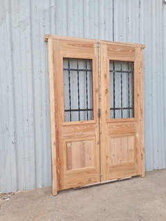Puerta Frente Madera Antigua Pinotea Cod.12736 Chapasusadas - Aberturas Recicladas