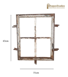 Antiguas Ventanas De Hierro Mampara Cod.12624 Chapasusadas