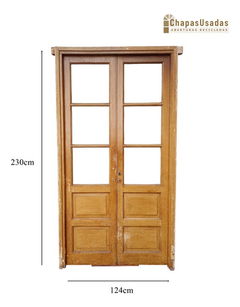 Antigua Puerta De Madera Cedro Cod.12667 Chapasusadas - comprar online