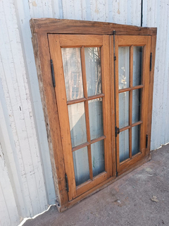 Ventanas De Madera Antigua Con Marco Cod.12769 Chapasusadas - Aberturas Recicladas