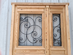 Puerta Frente Madera Antigua Pinotea Cod.12140 Chapasusadas - Aberturas Recicladas