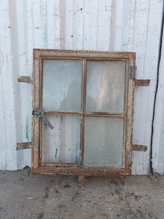 Antiguas Ventanas De Hierro Mampara Cod.12624 Chapasusadas - Aberturas Recicladas